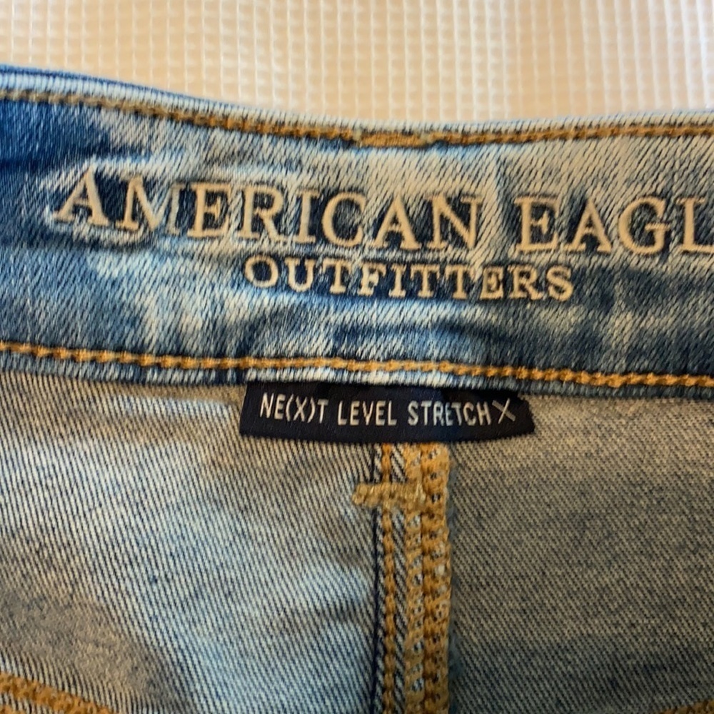 American Eagle next level stretch X jeans skirt 2 - Picture 7 of 12